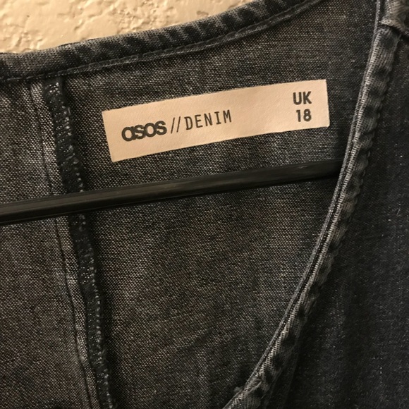 ASOS Denim jumper play suit romper - Picture 5 of 5